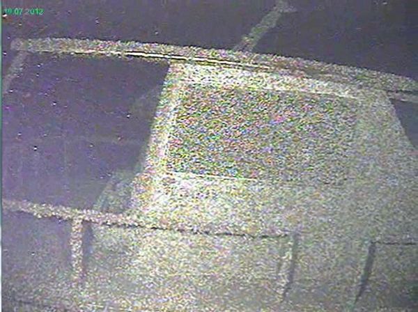 Zerwas Houseboat - Port Bow - Wreck found by Dan Scoville & Chris Koberstein 2012